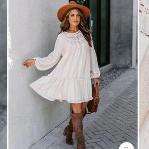 Vici Stay Golden Babydoll Dress